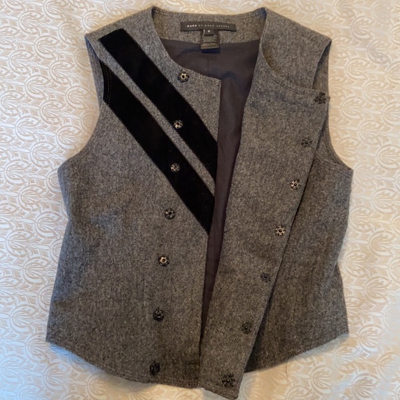 COPY - Marc Jacob's wool and velvet vest - Picture 3 of 3
